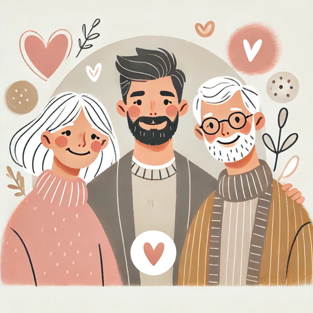 Familjeterapi med vuxna barn, familj och son